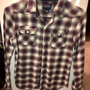 Boy's Lucky plaid button up
